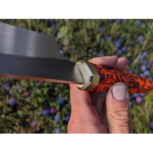 ШЕФ РОЖЕВИЙ - кухонно-мисливський ніж, ексклюзивна ручна робота, замовити в Україні. Photo 3